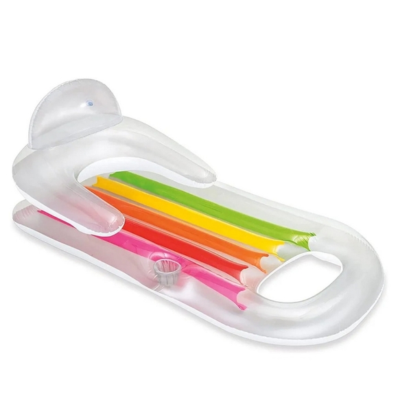 Intex King Kool Inflatable Lounging Swimming Pool Float - Picture 1 of 4